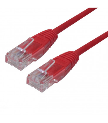 Cable Red Latiguillo RJ45 UTP Cat5e 0,5m ROJO
