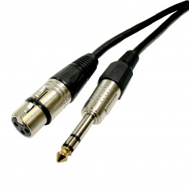 More about Cable XLR 3pin Hembra a JACK 6,3 ST Macho   20m