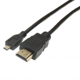 More about Cable HDMI a MicroHDMI 1,5m Negro conector dorado