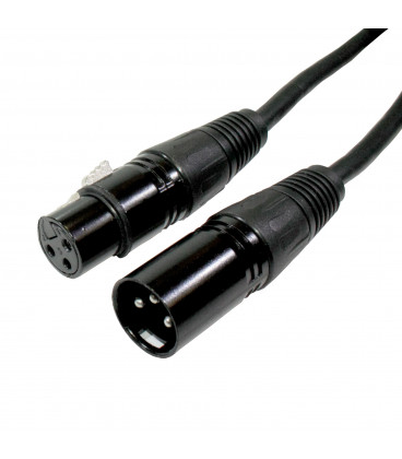 Cable XLR Macho a XLR Hembra 3pin 3mts (BOLSA)