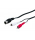 Cable Din 5 pin a 2 RCA machos 1,mts