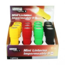 Linterna LED impermeable Amarillo Rojo Verde