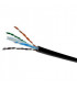 Bobina 100m Cable UTP Cat5e EXTERIOR NEGRO LAZSA