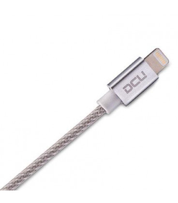 Cable USB LIGHTNING IPHONE 5 y 6 1m PLATA