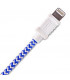 Cable USB LIGHTNING IPHONE 5 y 6 1m AZUL HQ
