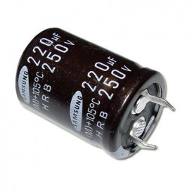 More about Condensador Electrolitico 220uF 250Vdc medidas 25x35mm 2pin