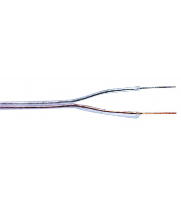Bobina Cable Paralelo 2x0,22mm TRANSPARENTE 100m