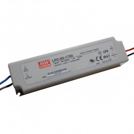 Fuente Alimentación LEDs 9-34V 59W 1750mA IP67 MeanWell