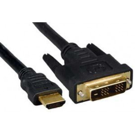 Cable DVI 18+1 Macho a HDMI 1,5m SILVER (10.15.0502 NANO CABLE)