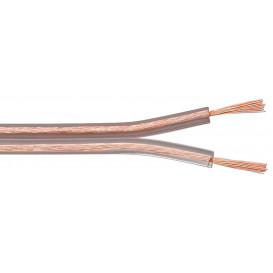 Bobina 100m Cable Paralelo 2x0,75mm Metreado TRANSPARENTE