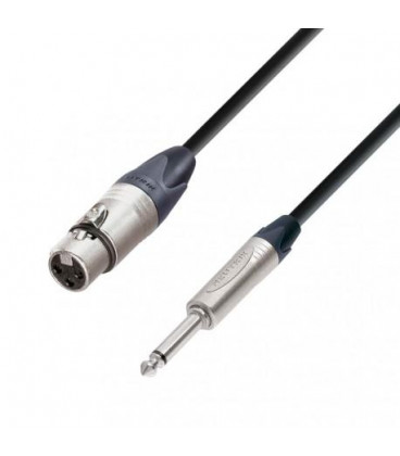 Cable XLR Hembra a JACK 6,3 Mono 10m NEUTRIK-SOMME