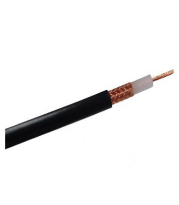 Bobina cable RG213/U MIL-C17 Coaxial 100mts NEGRO