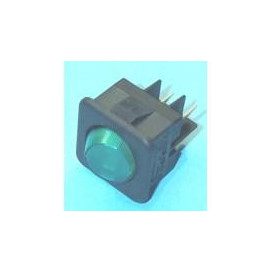 Interruptor Luminoso Verde Micromax 16Amp 4 Faston