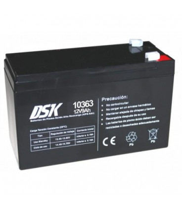 Bateria PLOMO 12V 9Ah UPS/Sais medidas 151x65x94mm DSK