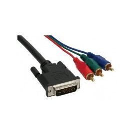 Cable DVI 24+5 Macho a 3 RCA Macho RGB
