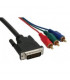 Cable DVI 24+5 Macho a 3 RCA Macho RGB