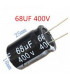Condensador Electrolitico 68uF 400Vdc 105ÂºC medidas 18x25mm