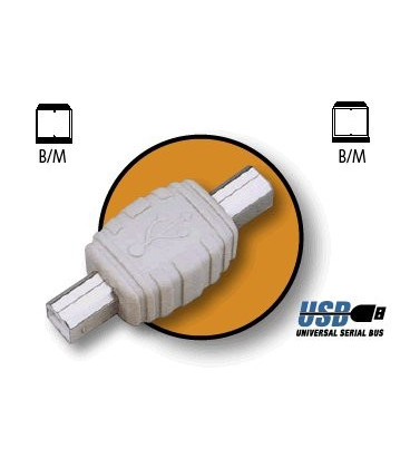 Adaptador USB B M - B M