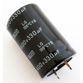More about 330uF 400Vdc Condensador Electrolitico 105ºC 35x35mm 2pin
