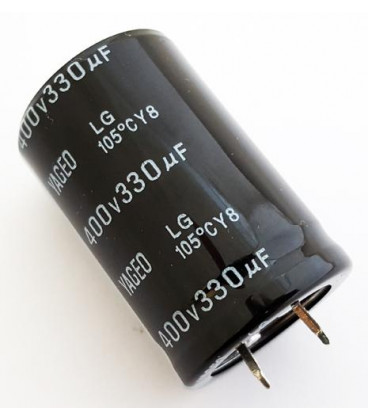 Condensador Electrolitico 330uF 400V 105Âº 30x45mm