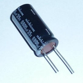 More about 6800uF 35Vdc 105ºC Condensador Electrolitico 22x42mm Radial