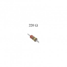 More about 220R 1/4W 5% Resistencia Carbon Axial