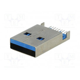 Conector USB A para circuito Impreso Horizontal