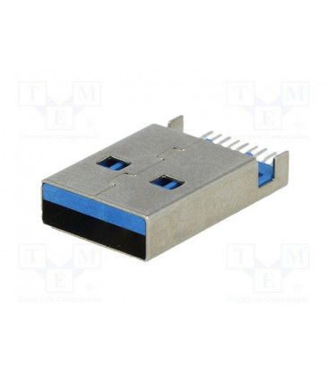 Conector USB A para circuito Impreso Horizontal