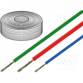 Cable Silicona 1mm 500V color ROJO