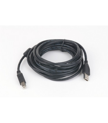 Cable USB 2.0 A a B 3mts con ferrita NEGRO