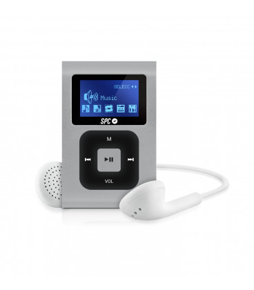 Reproductor MP3 SPC SPORT CLIP EXTREME SILVER 8Gb
