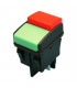 Interruptor Pulsador Doble Verde/Rojo 1cto 16A/250