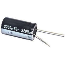 Condensador Electrolitico 2200uF 63V 105ÂºC Medidas 18x32mm