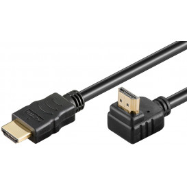 Cable HDMI a HDMI  1,5m 1.4 macho 90º acodado