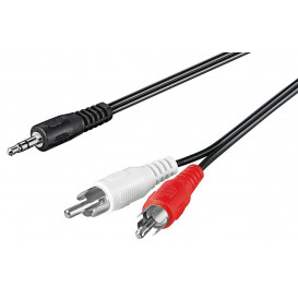 Cable JACK 3,5 ST Macho a 2RCA Macho 1,5m