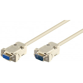 Cable D-Sub DB9 Macho a DB9 Hembra Pin a Pin  1,8m