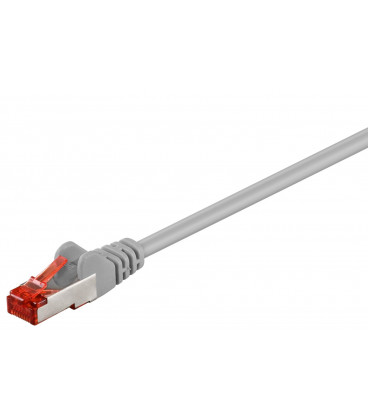 Cable Red Latiguillo RJ45 FTP Cat6 0,25m CU LSZH GRIS