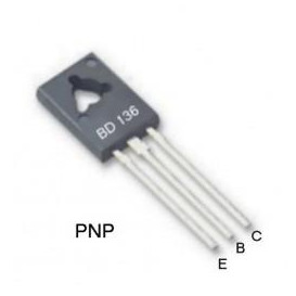Transistor PNP 45V 1,5Amp 12W TO126 BD136