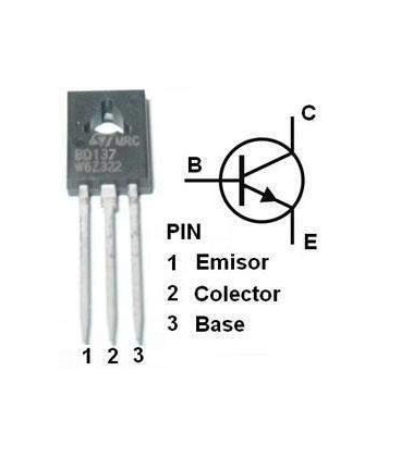 Transistor NPN 60V 1.5Amp 8W TO126 BD137