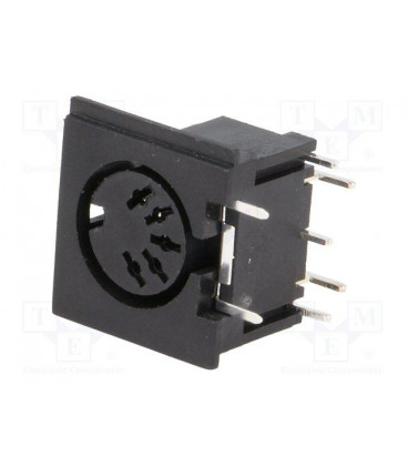 Conector DIN Hembra 5pin 180º para Cto/impreso