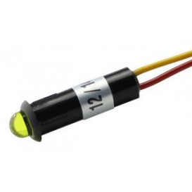 More about Piloto LED 5mm 12Vdc Amarillo con cable 150mm