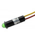 Piloto LED 5mm 12Vdc color Verde con cable de 150mm
