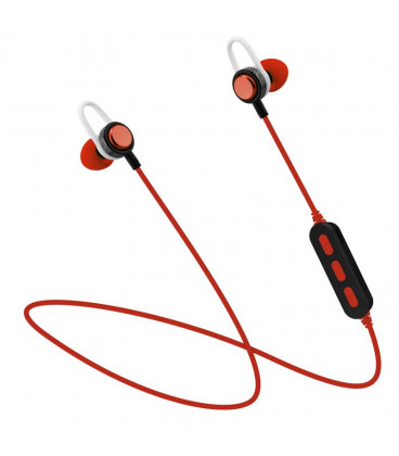 Auriculares Bluetooth Sport con Microfono Rojo