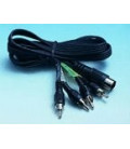 Cable RCAx4 Machos a DIN 5Pin  1,5m
