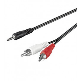 Cable JACK 3,5 ST Macho a 2RCA Macho 3m