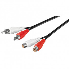 More about Cable RCA 2 Machos a 2 RCA Hembras  de 2metros  37.013/2  WIR321