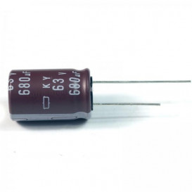 Condensador Electrolitico 680uF 63V 105ÂºC medidas 13x25mm