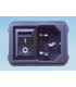 Conector Alimentacion IEC320 C13 Macho con Interruptor para