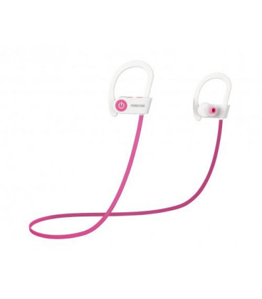 Auriculares Bluetooth Sport Blanco/Rosa