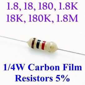 More about Resistencia Oxido Metal 1K8 1/4W 5%